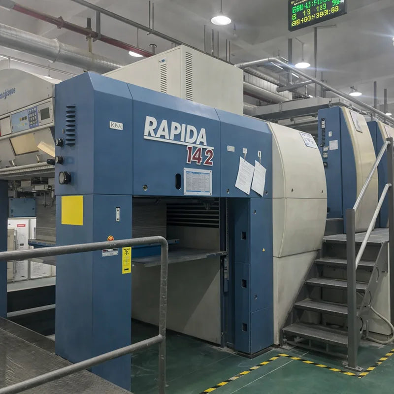 Industrial printing equipment used for custom packaging production